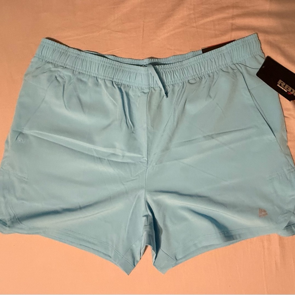 RBX Light Blue Running Shorts